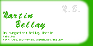 martin bellay business card